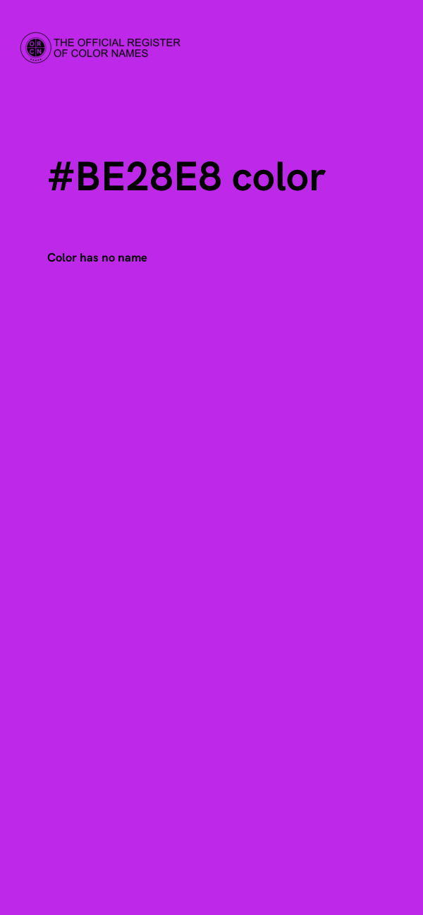 #BE28E8 color image