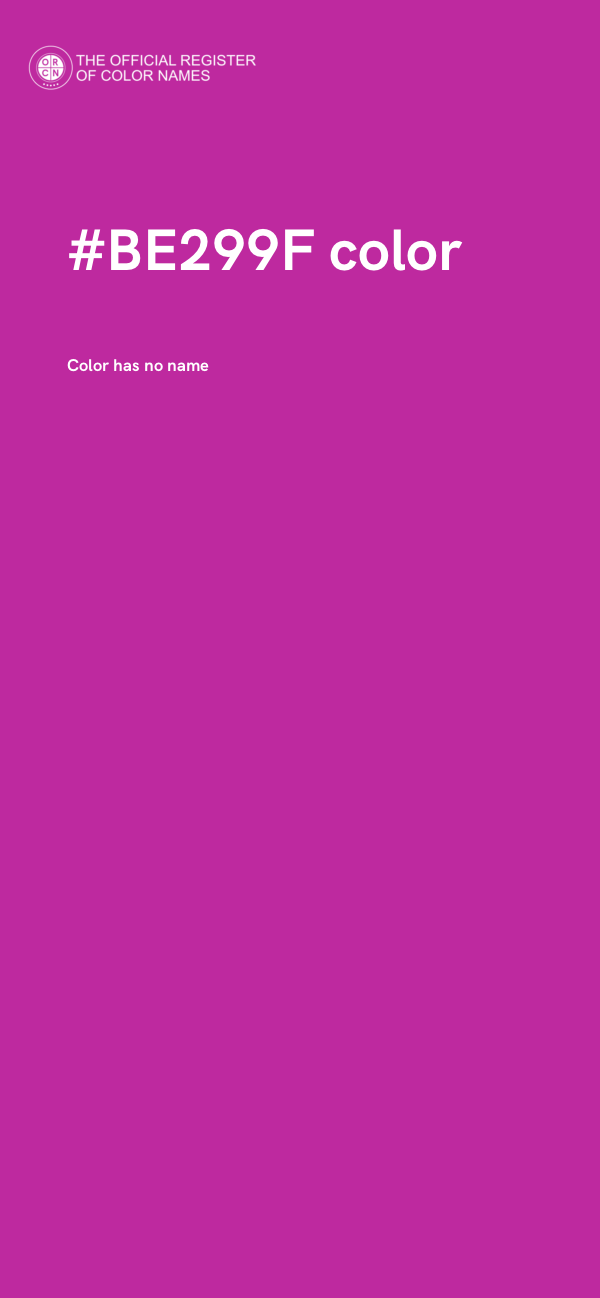 #BE299F color image