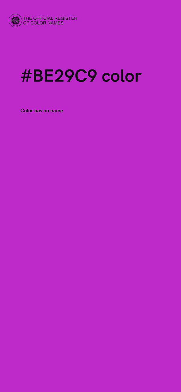 #BE29C9 color image