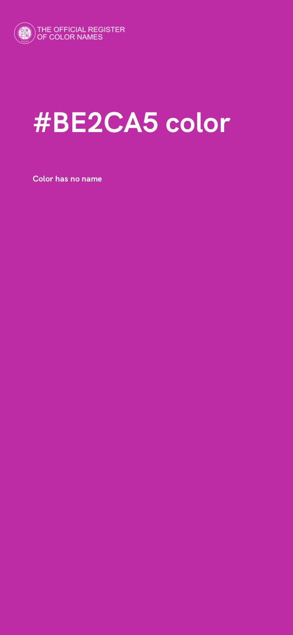 #BE2CA5 color image