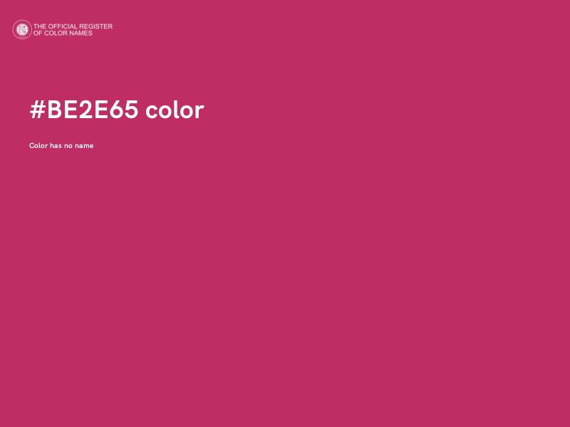 #BE2E65 color image