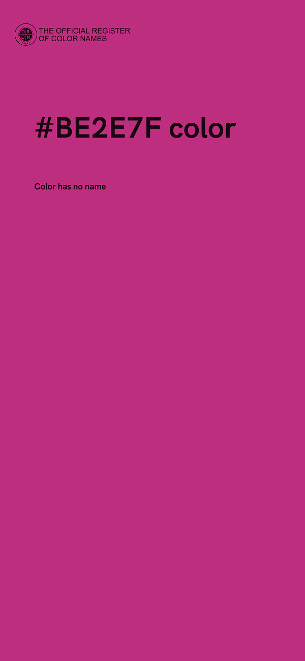 #BE2E7F color image