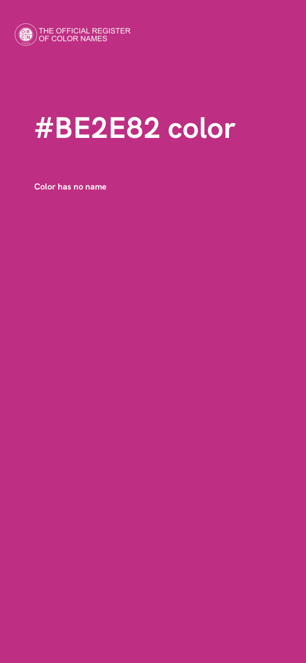 #BE2E82 color image