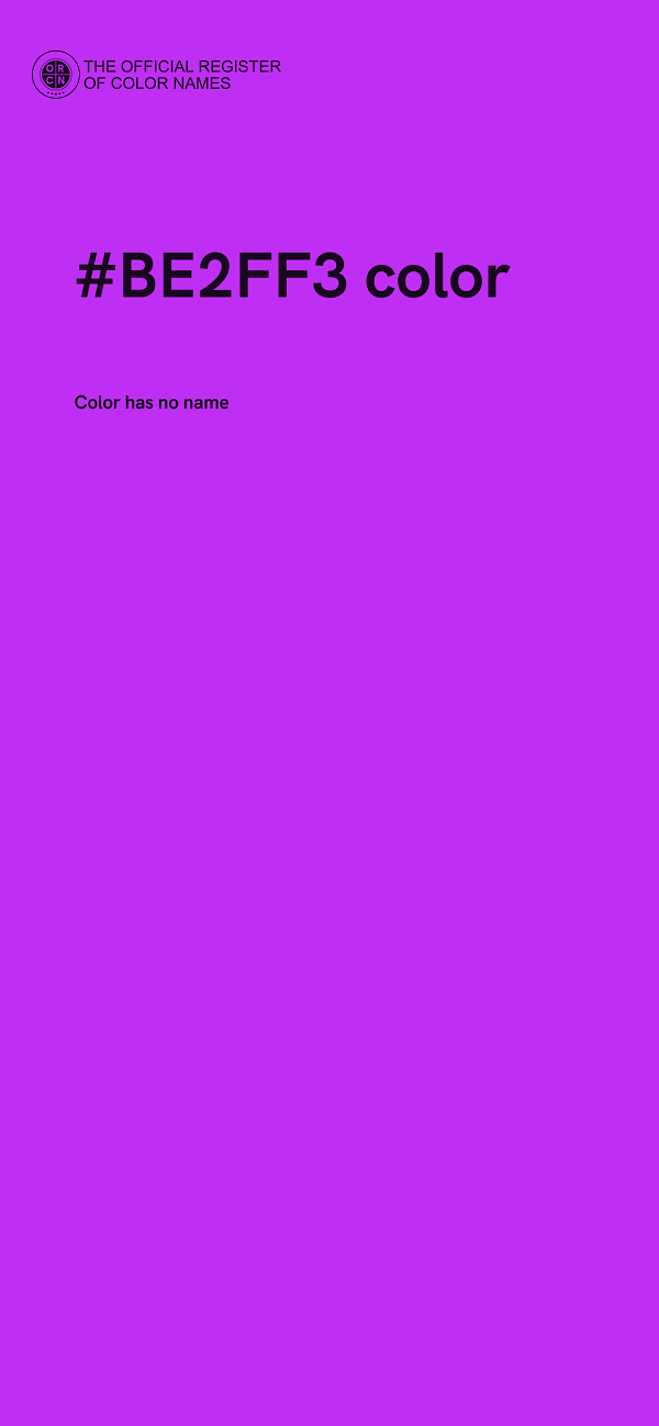 #BE2FF3 color image
