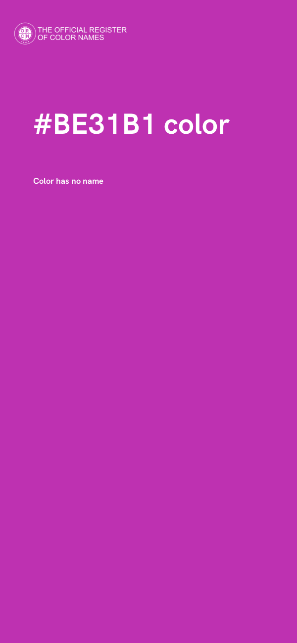 #BE31B1 color image