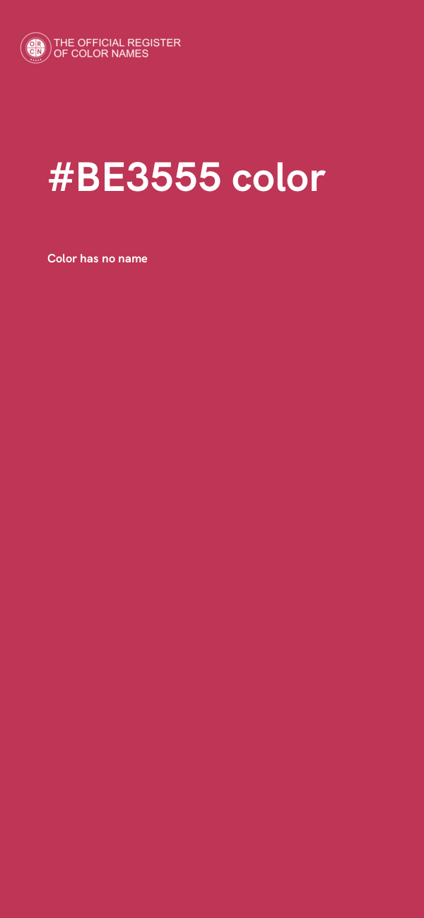 #BE3555 color image