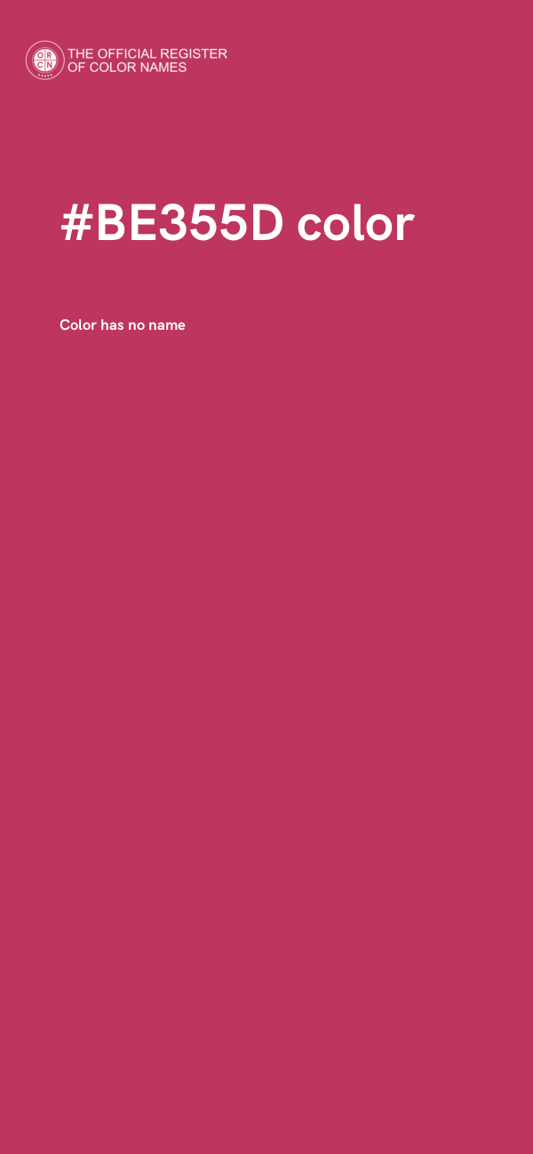 #BE355D color image