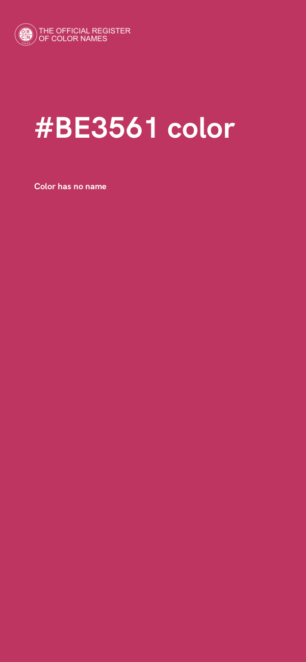 #BE3561 color image