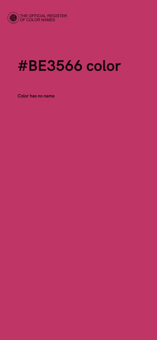 #BE3566 color image