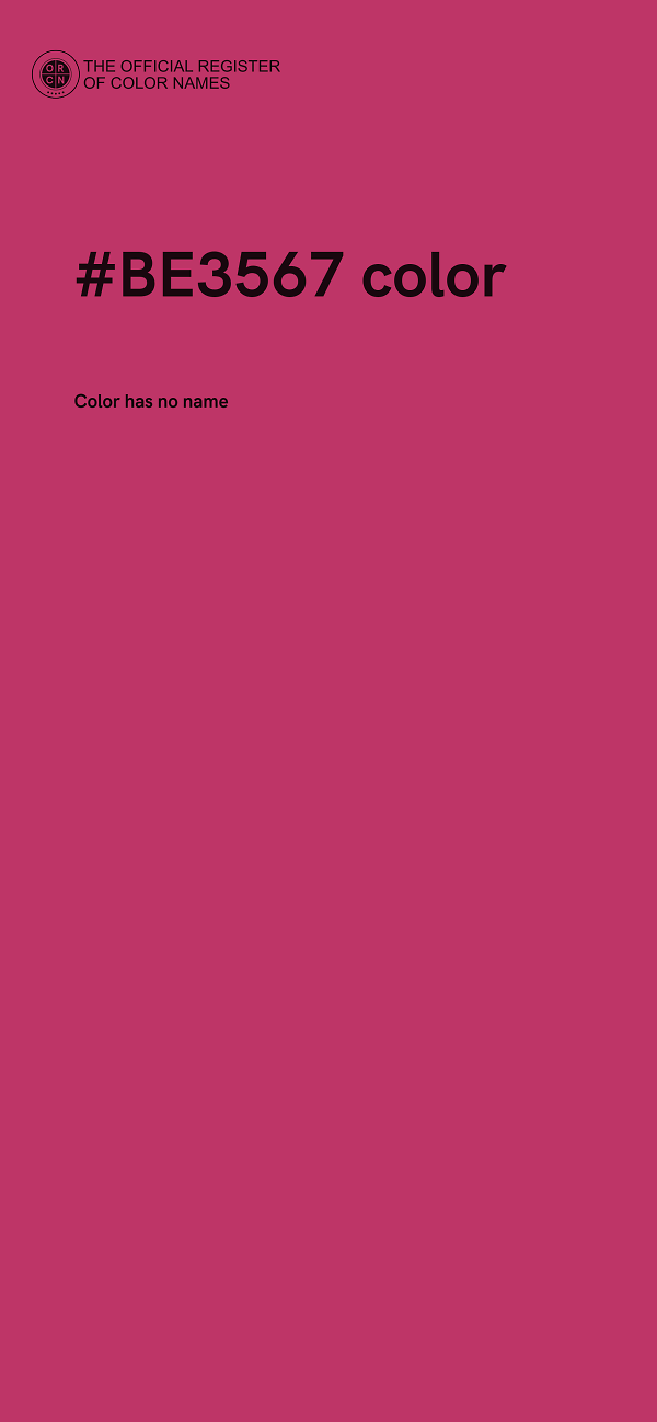 #BE3567 color image