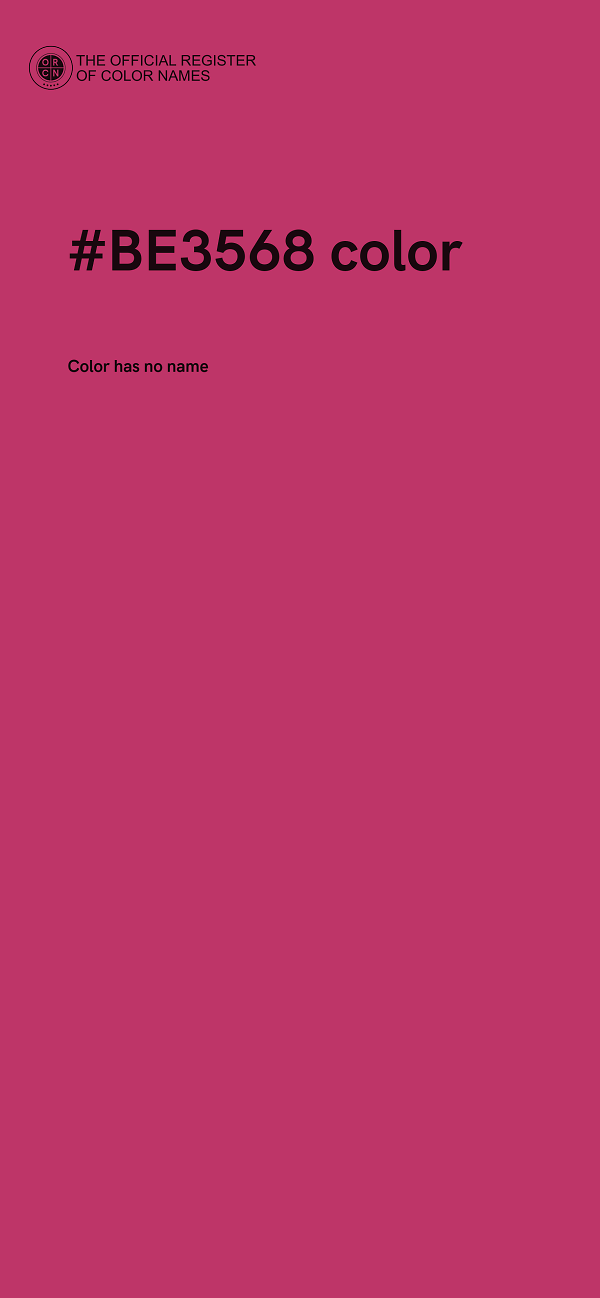#BE3568 color image