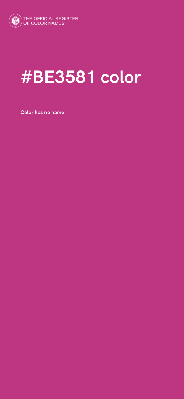 #BE3581 color image