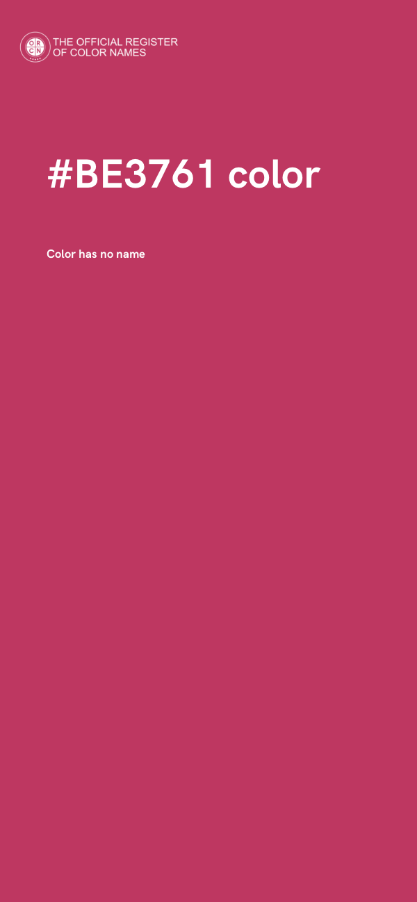 #BE3761 color image