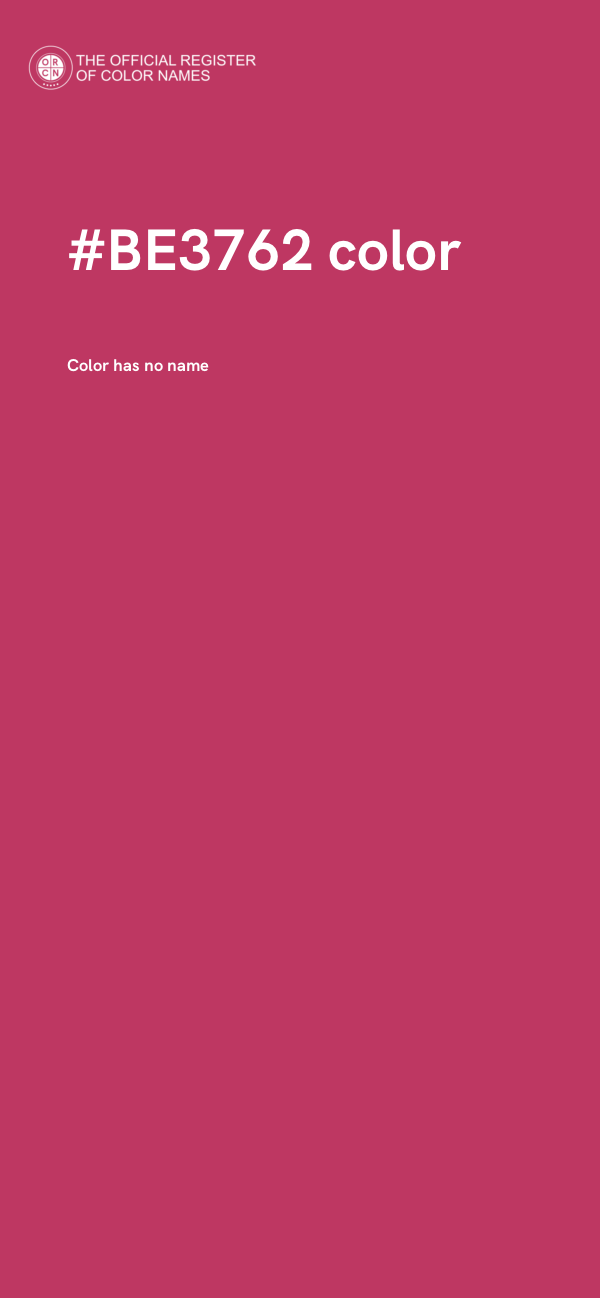 #BE3762 color image