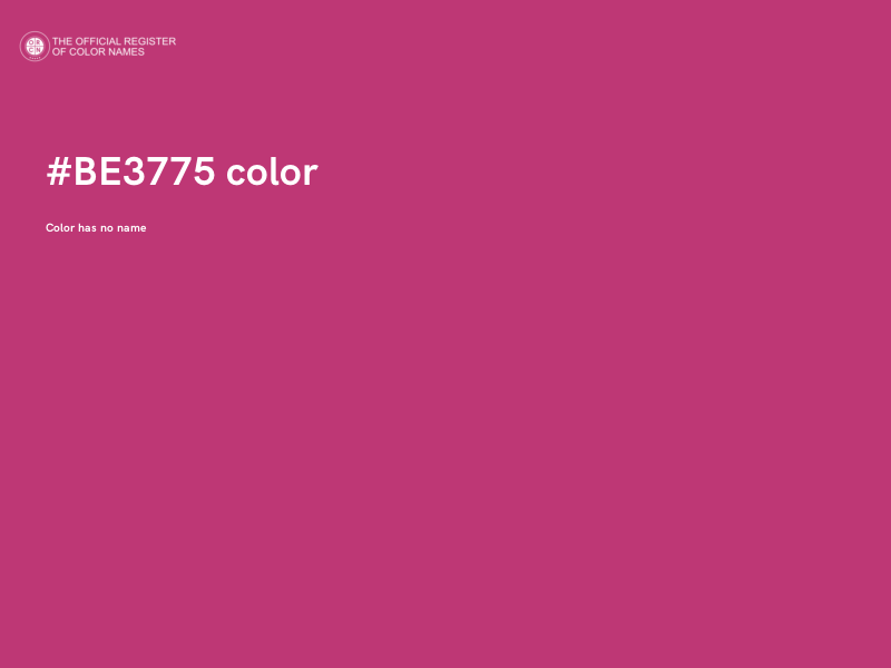 #BE3775 color image