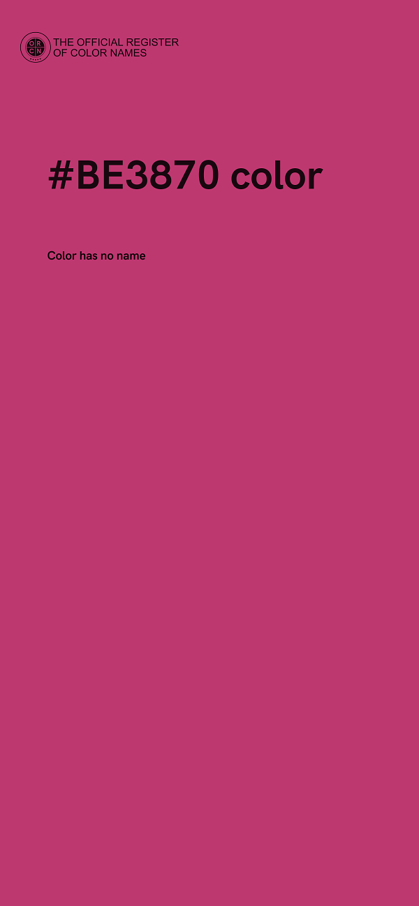 #BE3870 color image