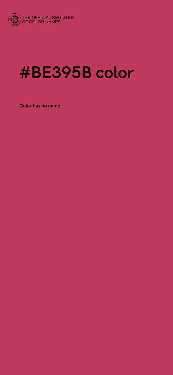 #BE395B color image
