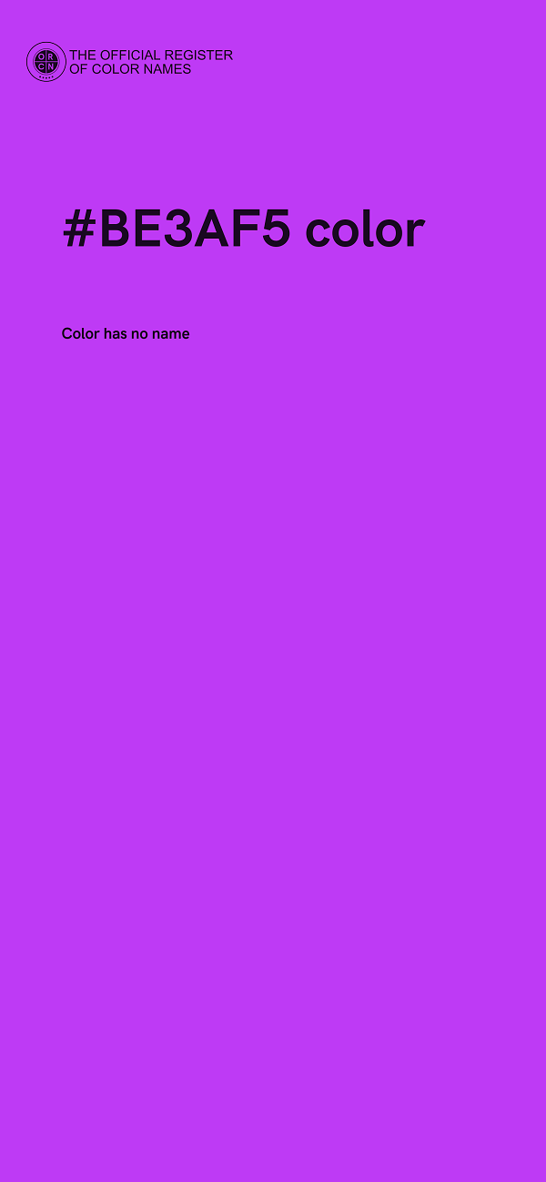 #BE3AF5 color image