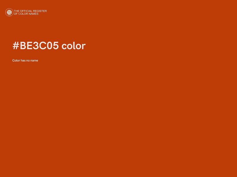 #BE3C05 color image