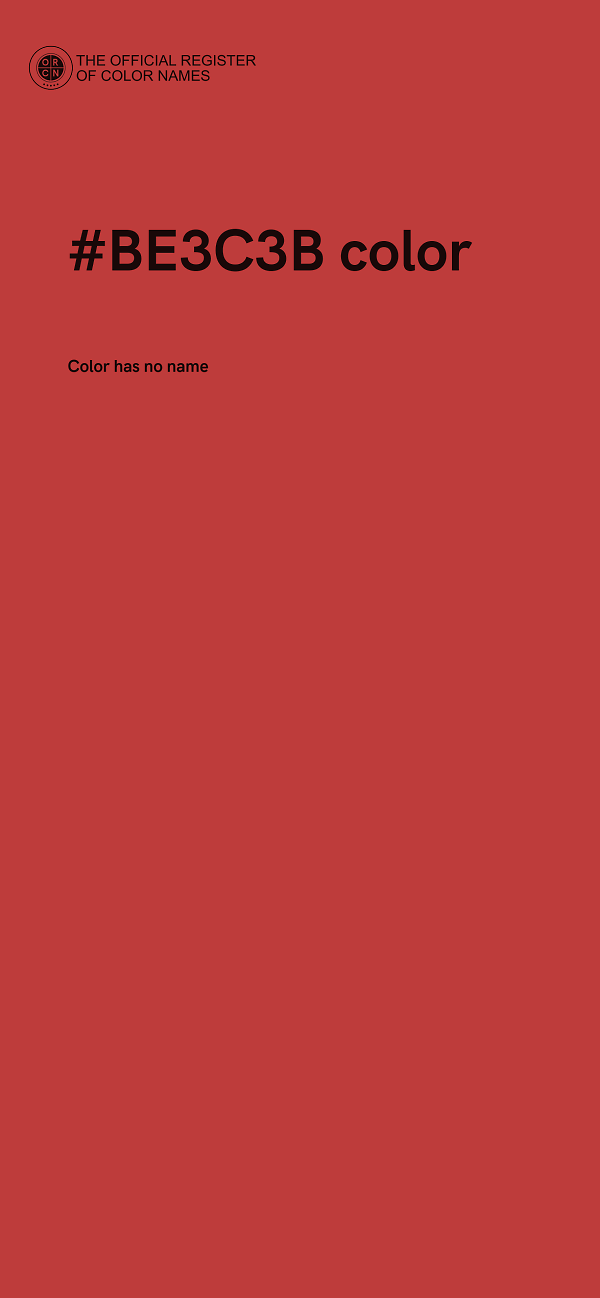 #BE3C3B color image