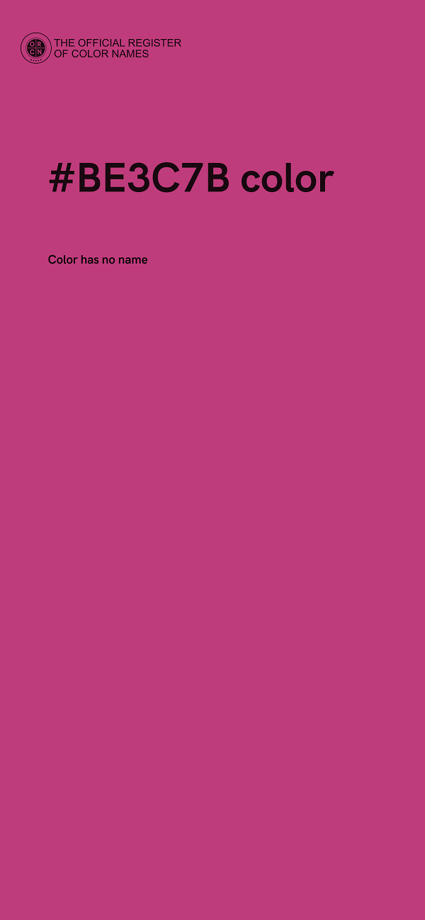 #BE3C7B color image