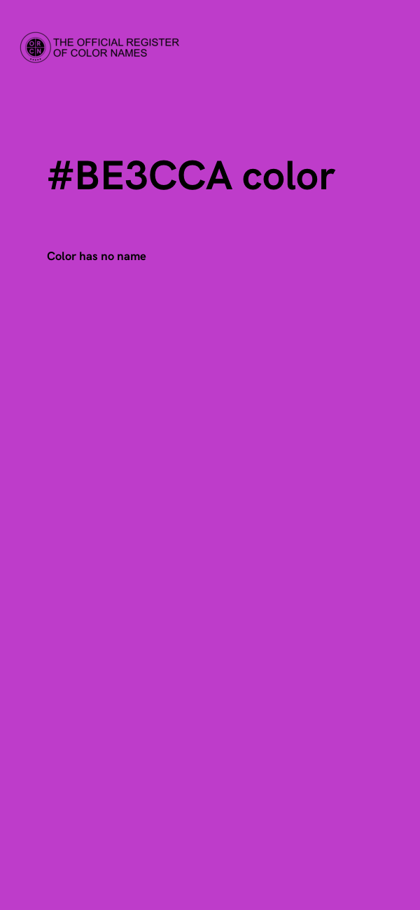 #BE3CCA color image