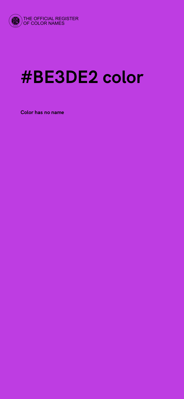 #BE3DE2 color image