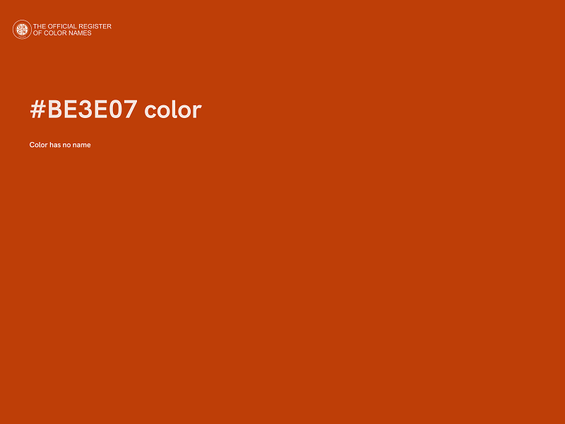 #BE3E07 color image