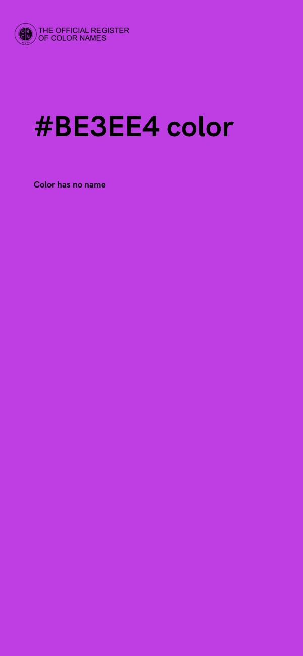 #BE3EE4 color image