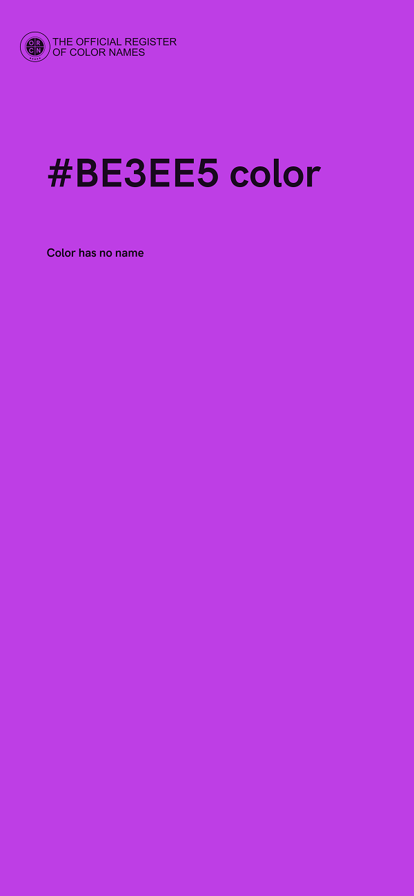 #BE3EE5 color image