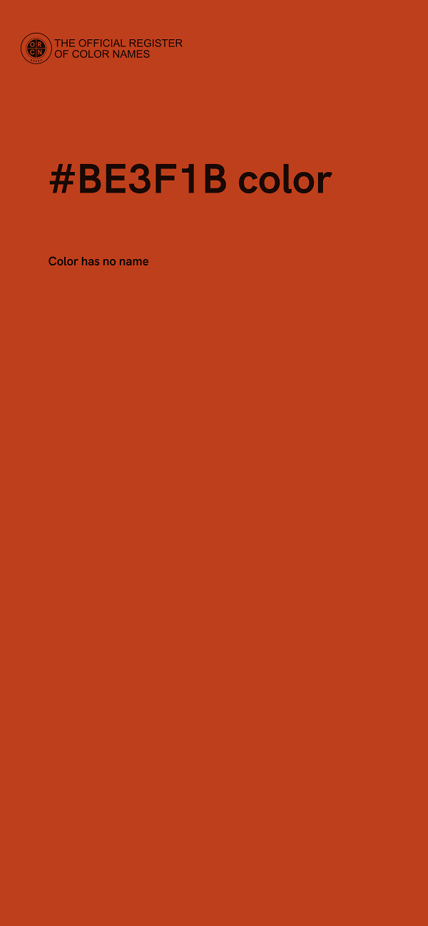 #BE3F1B color image