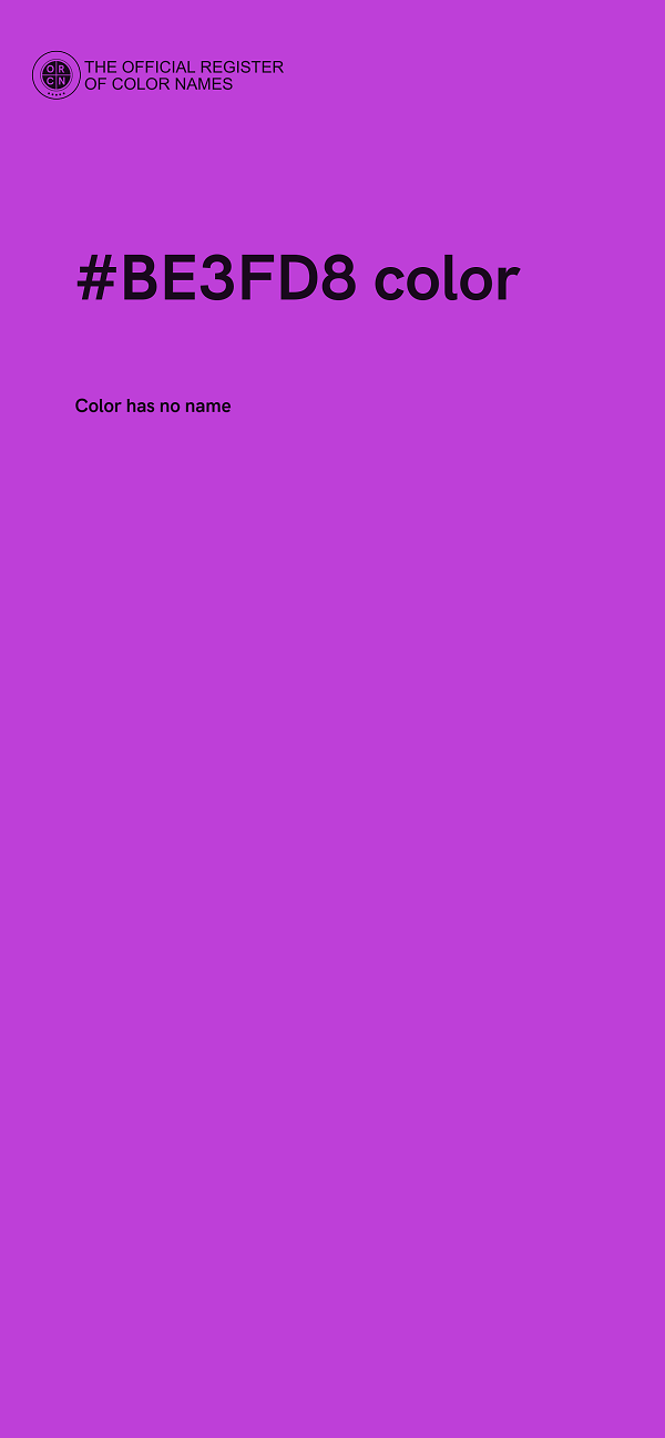 #BE3FD8 color image