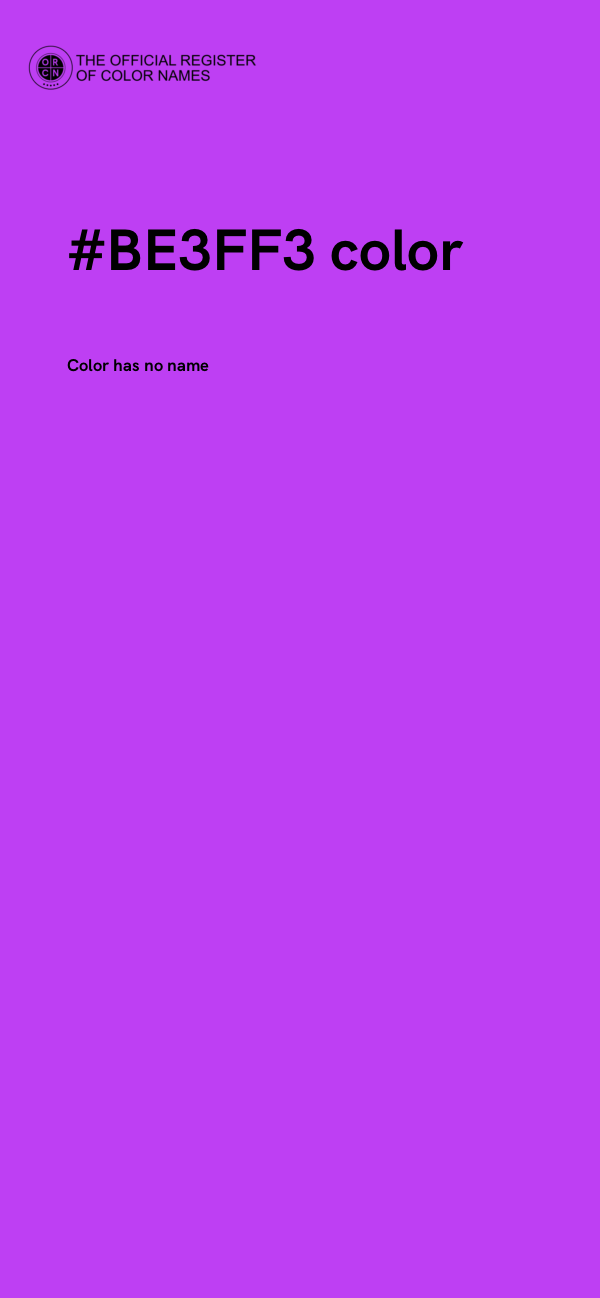 #BE3FF3 color image