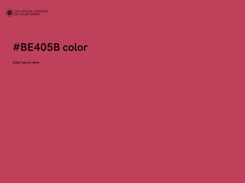 #BE405B color image