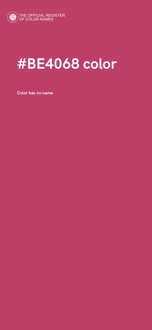 #BE4068 color image
