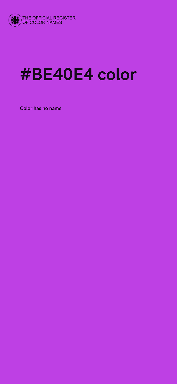 #BE40E4 color image