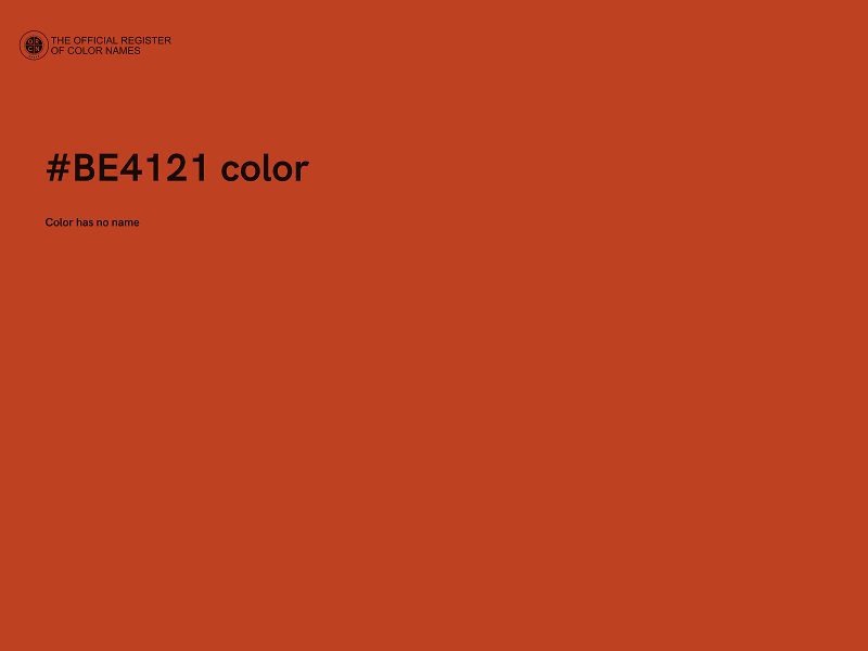 #BE4121 color image