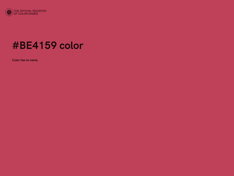 #BE4159 color image