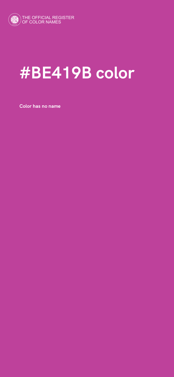 #BE419B color image