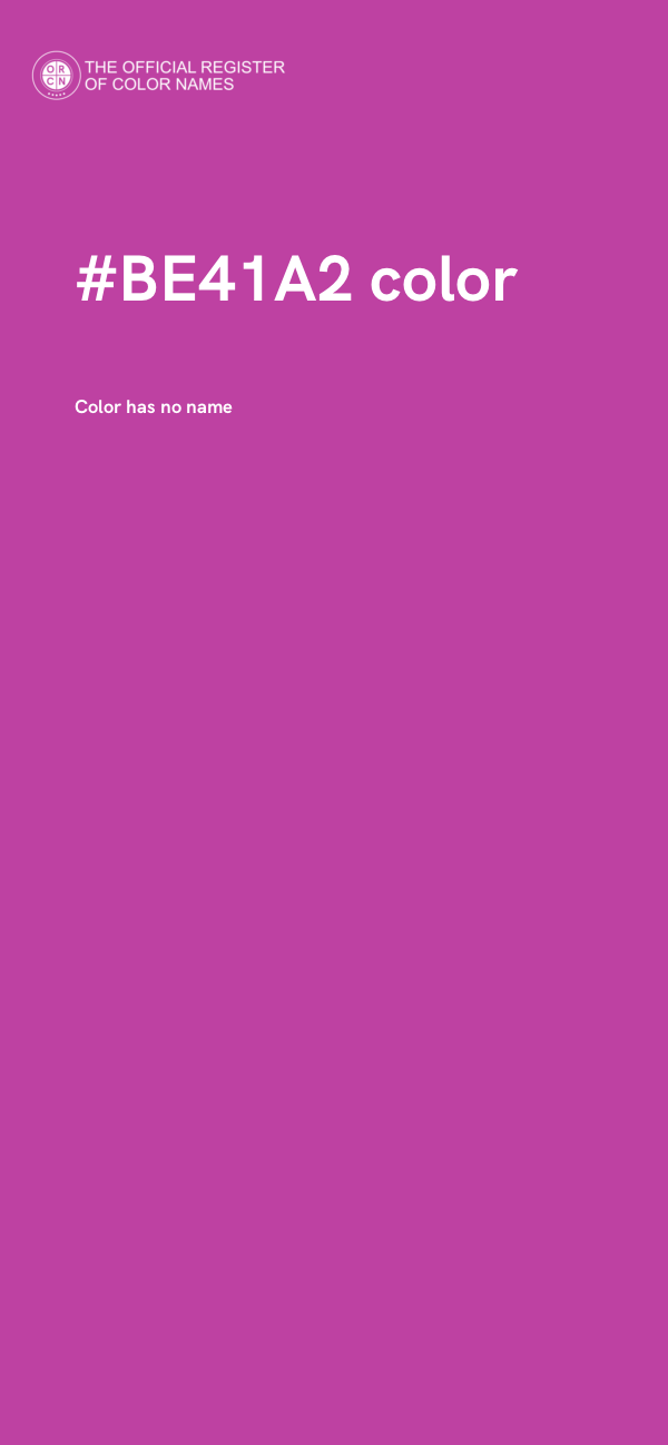 #BE41A2 color image