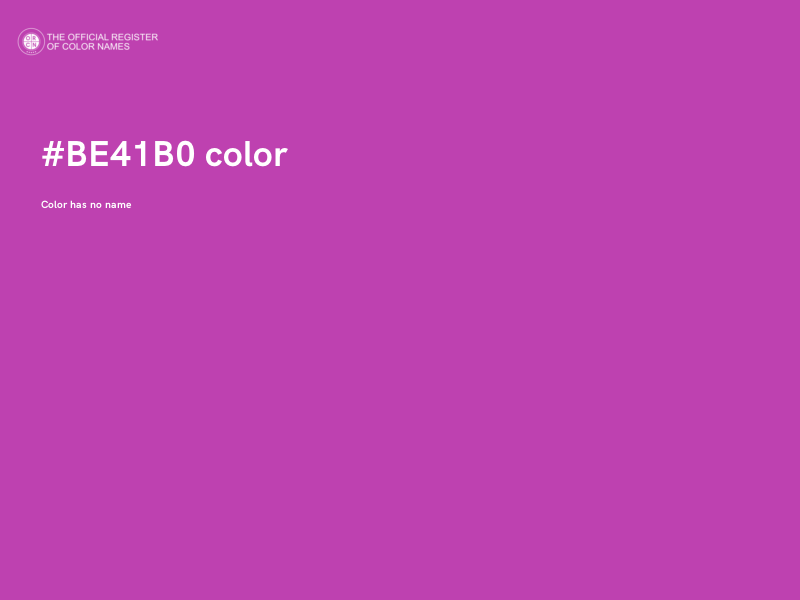 #BE41B0 color image