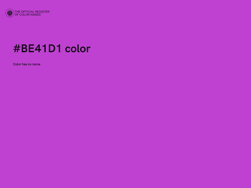 #BE41D1 color image