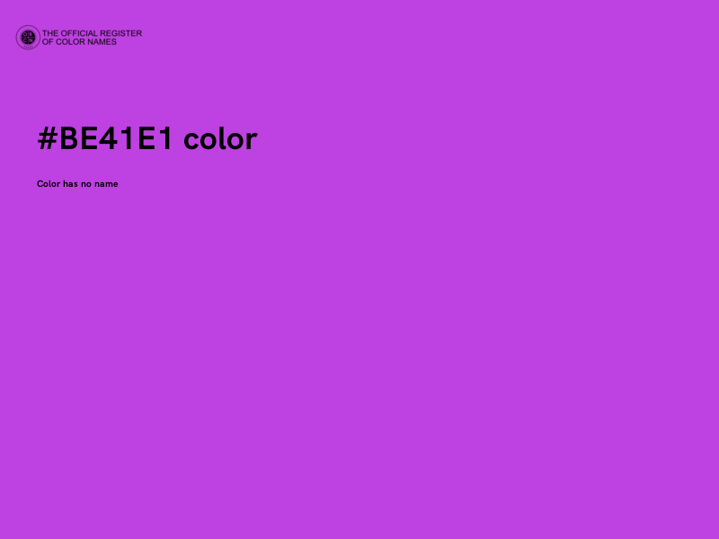 #BE41E1 color image