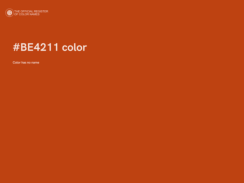 #BE4211 color image