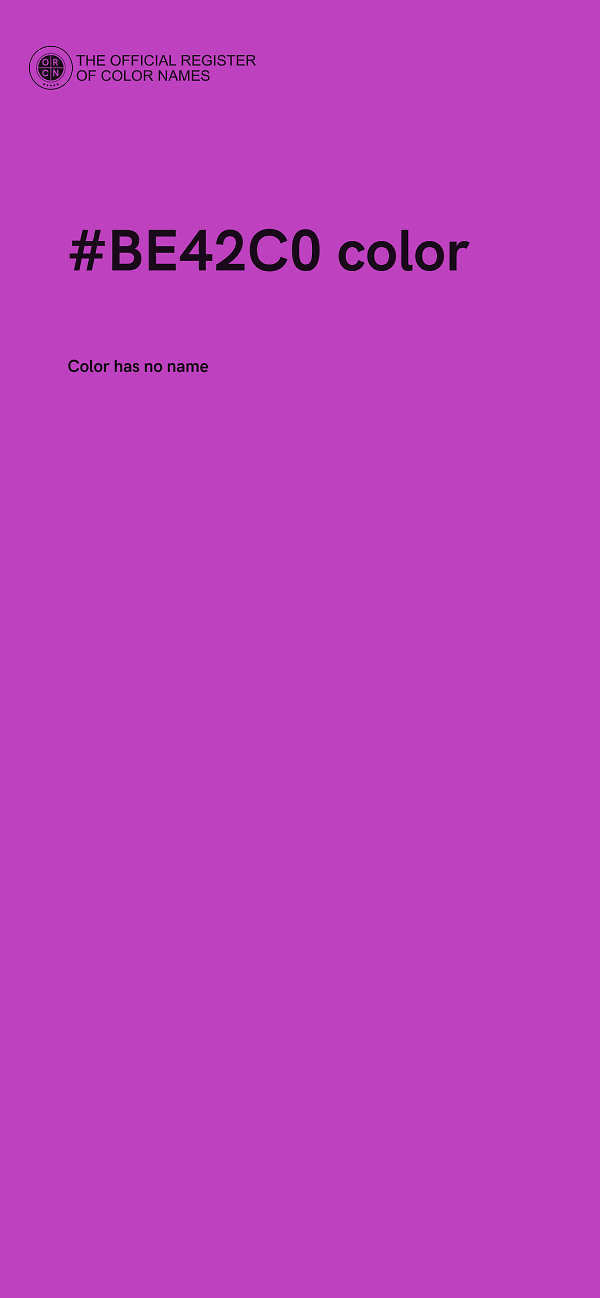#BE42C0 color image
