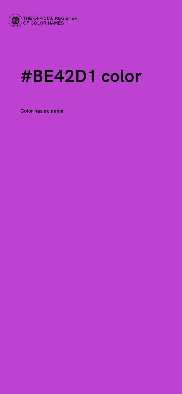 #BE42D1 color image