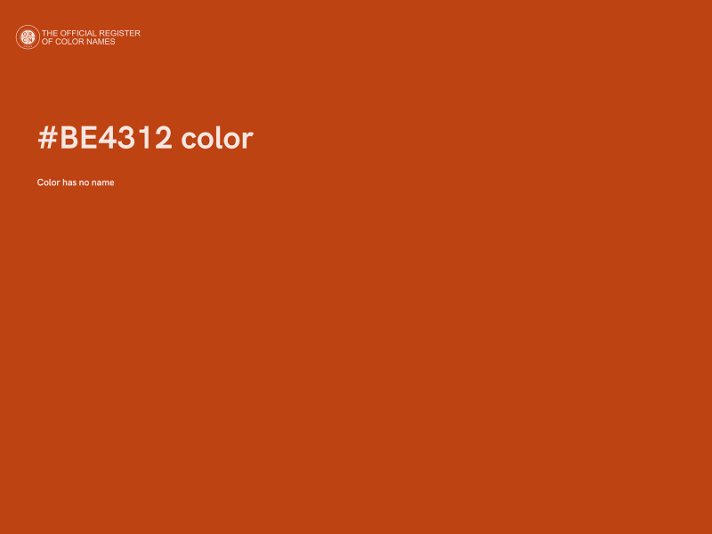 #BE4312 color image