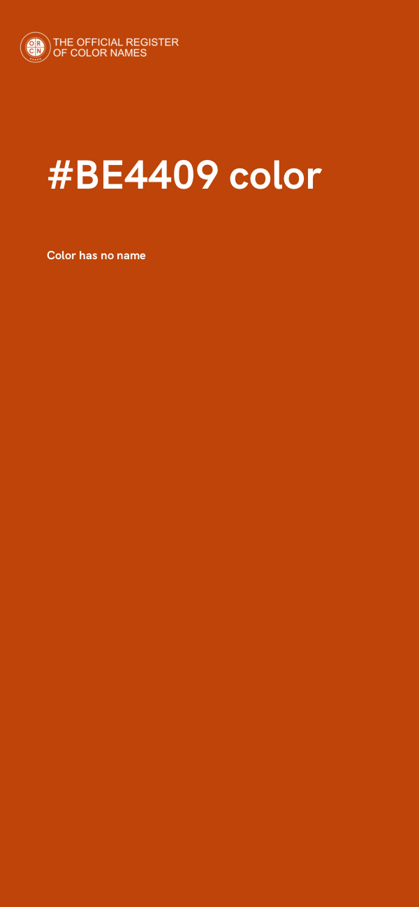 #BE4409 color image