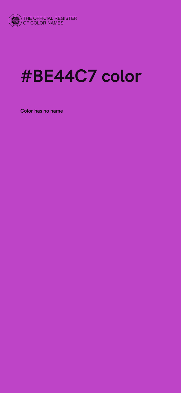 #BE44C7 color image