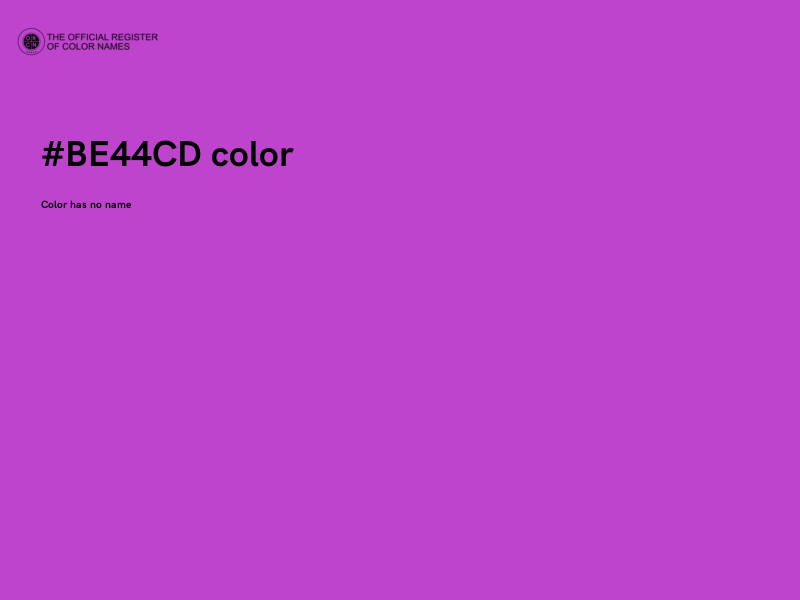 #BE44CD color image